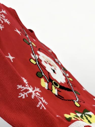 Image of Kids Crewneck Pullover Sweater Cute Pattern Long Sleeve Sweatshirt Holiday Costumes for 5-14 Years Child