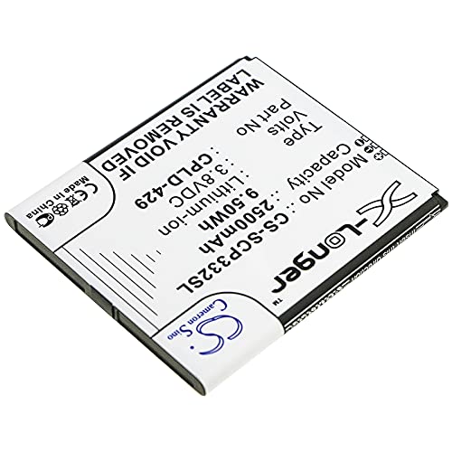 SPANN Battery Replacement for Coolpad CP332A, Surf WiFi Hotspot 4G, Part No: CPLD-429 3.8V