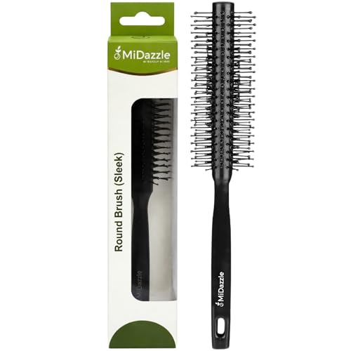 Image of Midazzle Round Hair Brush for Adding Curls, Volume & Waves in Hair| Men and Women| Hair Volumizer Round Brush| All Hair Types Perfect Tool for Blow Drying (MIHB0043)