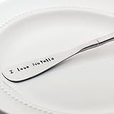 I Love Nutella - Spreader Knife, Stamped Silverware - Unique Novelty Gift Idea
