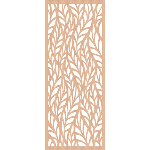 Image of Ortonville Decorative Pierced Fretwork Wood Wall Panels, 31 3 /8 inchW x 79 3 /8 inchH x 1 /4 inchT, Alder