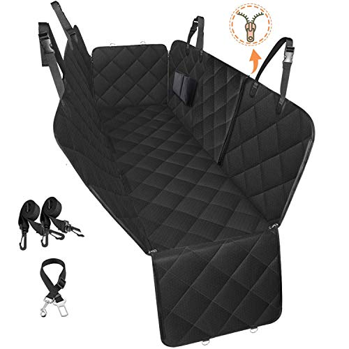 PETICON Dog Car Seat Cover for Back Seat, 100% Waterproof Car Seat Cover for Dogs with Front Flap Zipper, Scratchproof…