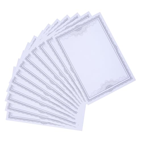 Papier pour Certificats Bleu Bordure Fleurie format A4 pour remises de diplômes et prix