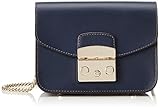  Furla Damen Metropolis Mini Crossbody Business Tasche Blau (BLU D)