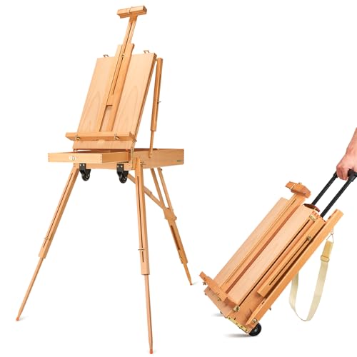 Lightwish FE-3 French Easel,Plein Air Easel,Adjustable Beechwood Easel thumb #7