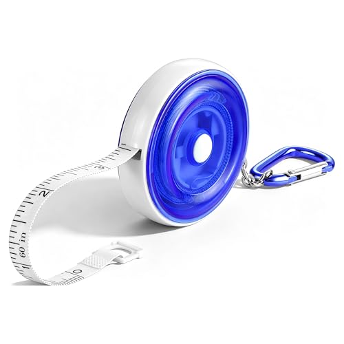 WORKPRO Soft Tape Measure, 60'' Retractable Measuring Tape for Body, Blue