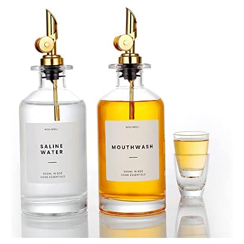 Molimoli 350 ml Mundspülspender für Badezimmer Cover