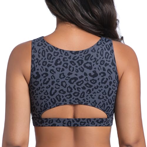 Image of Betaven Push up Sports Bra for Women Sexy Hollow Crop Tops with Removable Cups Workout Fitness Yoga Bra Medium Support