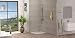 Plato ducha resina antideslizante textura pizarra Smooth Bricodomo 90x90 Semicircular Blanco
