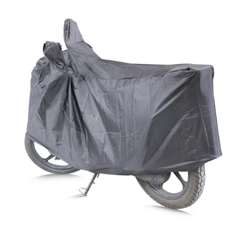 Image of TVS Racing Vehicle Cover with elastic MC (Vehicle Cover) | Universal Bike Cover for TVS Two Wheelers| UV Protection and Dustproof| Elastic Fit | Black