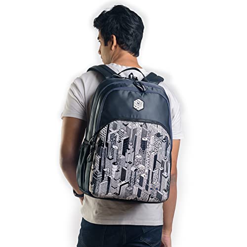 Image of Montana 39 Ltrs School Laptop Backpack (India Ink-Black), One Size (LBPMNTNA5201)