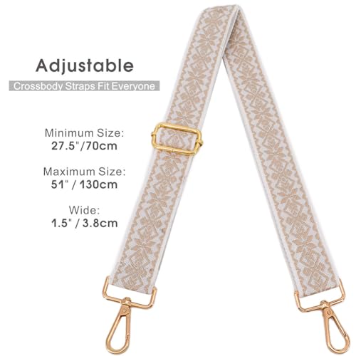 Image of Replacement Purse Strap Shoulder Strap Adjustable Crossbody Strap for Women Crossbody Wide Shoulder Bag