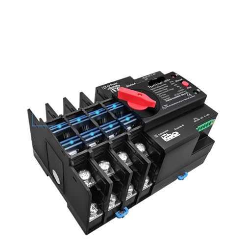 Interruptor selector electrico automatico ATS 4P 100A 230V con transferencia de doble potencia 2