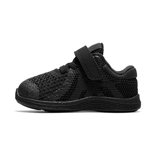 NIKE Boy's Revolution 4 (TDV) Shoe, Black/Black, 8C Regular US Toddler