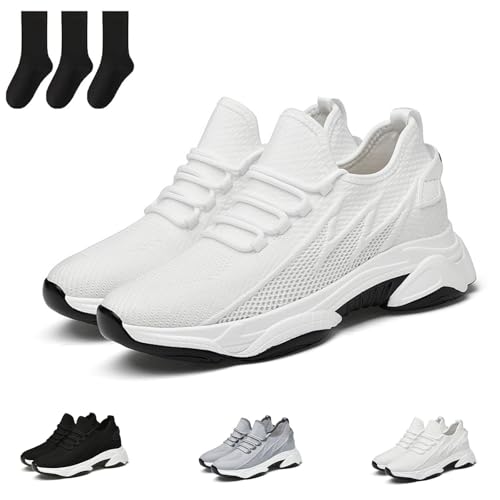 Tallure Sneakers Women Men, 1.6/2.4/3.1/3.9in Height Invisible Increase, Breathable Mesh Lightweight Athletic Shoes