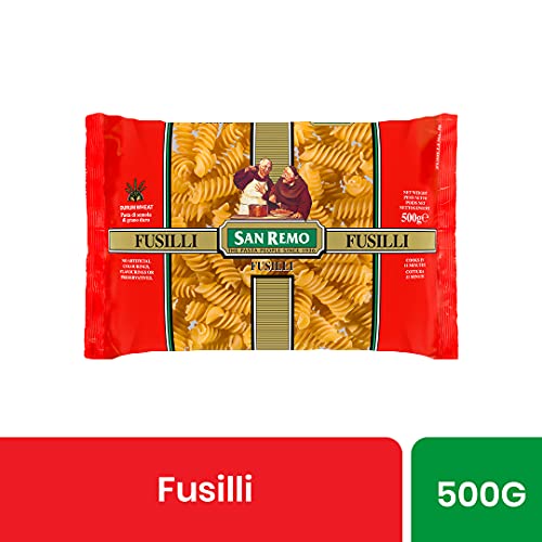 Image of San Remo Fusili Pasta- 500gms | Durum Wheat Semolina | No Maida | 100% Australian ingredients | Twisted Shape to hold meat, vegetables & cheese | Vegan-Friendly