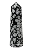 Amazing Gemstone Snowflake Obsidian Crystal Towers - Natural Healing Crystal Point Obelisk for Reiki Healing and Crystal Grid (2' to 3' Inch)