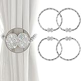 【GRÖSSE】: Die Gesamtlänge unserer magnetischen Vorhanggurte beträgt 50cm. Es sind 4 Stk. Das hochwertige Silbergrau kann mit Vorhängen in jeder Farbe kombiniert werden, um Ihre Vorhänge modischer aussehen zu lassen. Rautenförmige Magnete, die in der Sonne funkeln, verleihen Vorhängen einen einzigartigen Charme. Kontaktieren Sie uns bei Fragen.