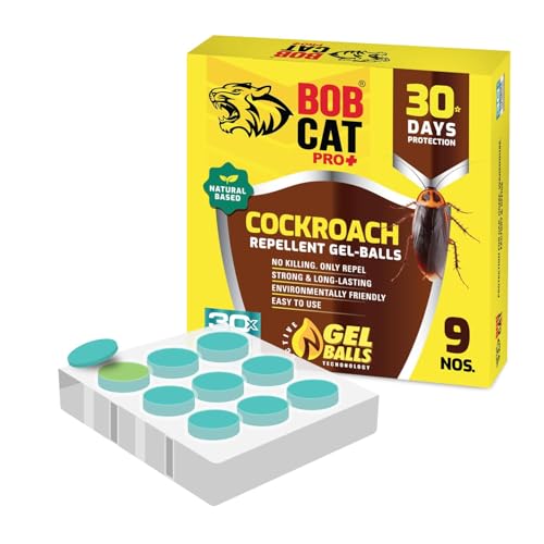 Image of Cockroach Repellent Gel | 100% Herbal & Natural | Most Effective 30 Days Protection | Strong & Long-Lasting | Eco-Friendly | Easy to Use | For Car, Home, Warehouse, Factory & Office | Pack of 9 | FORMULATION 20X