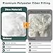 Welacer Polyfill Stuffing 36.8oz, Fluffy Pillow Stuffing for Stuffed Animals, DIY Plush Toys, Cushions, Cloud Decorations, Premium Original White Polyester Filling for Crochet Crafts