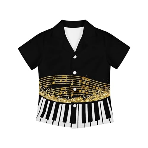 Toddler Boy Button Down Shirt Short Sleeve Cool Hawaiian Shirts for Kids