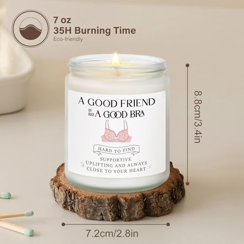 Friendship Gifts for Women, Birthday Gifts for Women Friends-7oz Candles - Image 2