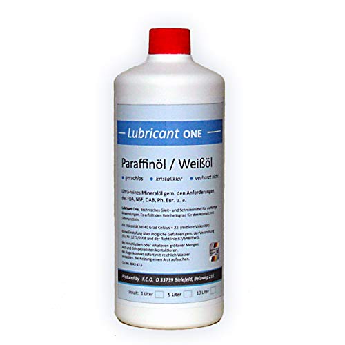 Lubricant ONE Paraffinum Liquidum (1 Liter) Paraffinöl, med. Qualität (Ph.Eur.), hochreines Universalöl Cover
