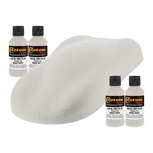 Image of Custom Coat 3 Ounce, Bright White, Bed Liner Tint Concentrate, 4 Pack