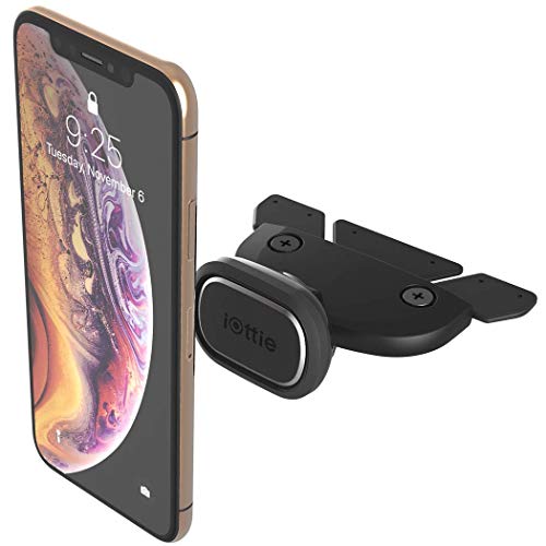 iOttie iTap 2 Magnetic CD Slot Car Mount Holder & Easy One Touch 4 Dash & Windshield Car Mount Phone Holder Desk Stand Pad & Mat for iPhone, Samsung, Moto, Huawei, Nokia, LG, Smartphones