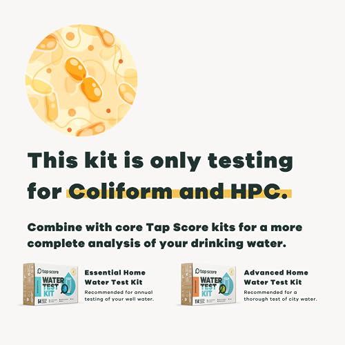 Image of Tap Score Coliform and HPC in Water Test Kit | Specialized EPA Certified Drinking Water Labs | #1 Best Home Water Test 2021-24 NYT Wirecutter | 100% Unbiased