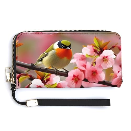 Sac fourre-tout motif oiseau pour femme grand sac à main à bandoulière en toile