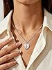 Custom4U Cubic Zirconia Angel Wing Heart Locket Necklace with Picture Custom Personalised Photo Locket Necklaces for Women #1