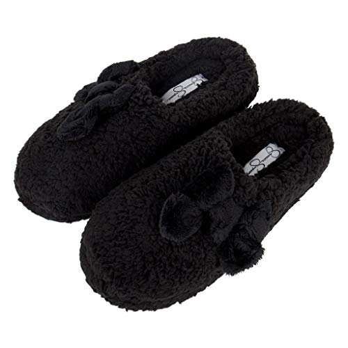 Jessica Simpson Women's Plush Marshmallow Slide on House Slipper Clog with Memory Foam4