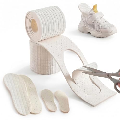 JADE KIT Soles for Crochet Shoes - 60 * 3.5in Crochet Shoe Soles, Shape Adjustable for All Family Members Baby Soles for Crochet Shoes Pad for Baby, Kid, Women, for All Age