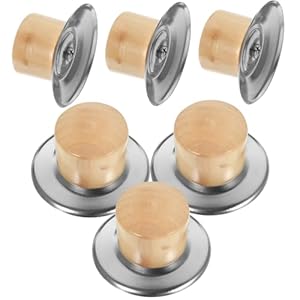 Gradeneve Holz Topfdeckelknöpfe 6er Set