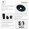 Grampus Achromatic Compound Minocular Microscope 40X-2000X, Dual LED Illumination, 10 Prepared Slides, 100 Cover Slips and Experiment Kit Offered for Kids Students Adults and Children
