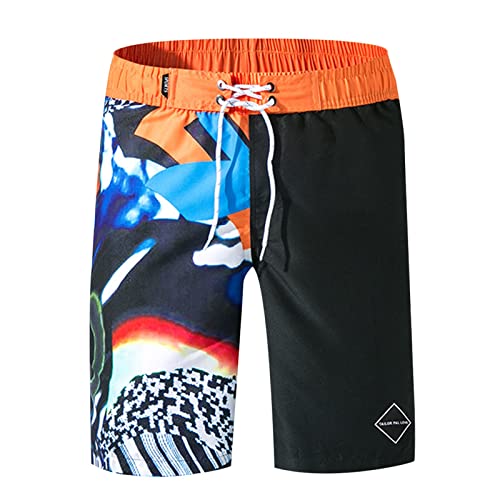 Blandoom⛱️ Men's Swimming Shorts 2 in 1 Quick Dry Compression Swimming Jammer Cool Dry Active Purple Swimmers Trunks Beach Shorts Mens Men's M Threefold Brief R Swim Briefs Breathable Boxer