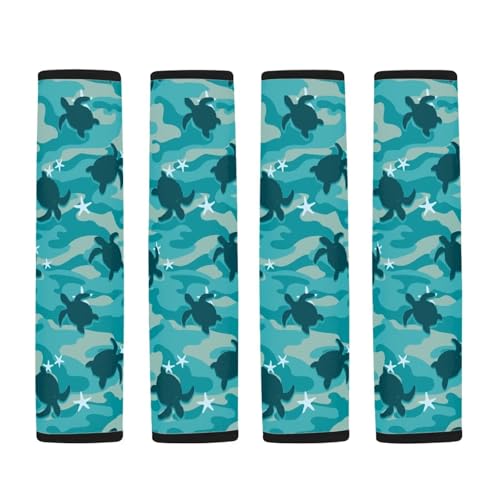 Image of AFPANQZ Turtle Star Automotive Seat Belt Covers Pads 2 Piece for Adults Kids Youth Car Accessories Safety Seatbelt Cushion Pillow Universal Fit Backpack Straps Pads