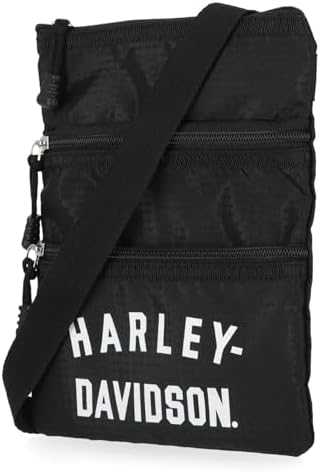 Harley-Davidson Womens Deluxe Nylon Crossbody Bag With Adjustable...
