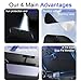 LevChall Car Windshield Sun Shade Comes with Storage Bag,Protecting The Rearview Mirror, Maximum UV Rays and Sun Heat Protection，Keep Car Interior Cool，UPF50+ (57