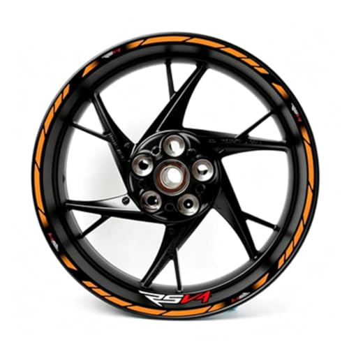 Autocollants réfléchissants jante moto Aprilia RSV4, bandes de protection roue anti-rayures 12Pcs