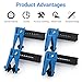 KoiLuvGo 4PCS Car Brake Line Clamp, Brake Line Plug Automatic Fluid Stop Clamp Set, Car Brake Oil Line Plug Tool, Brake Oil Line Guard Universal for Most Cars (Blue)