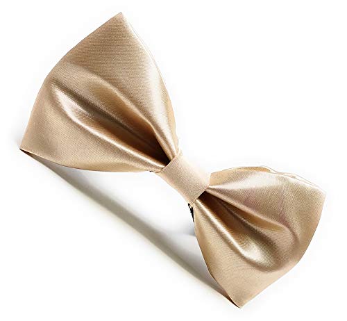 Image of JAGMOOLYA Products The Perfect Classic Satin Pre-Tied Bow Tie Formal Solid Tuxedo Bowtie Adjustable Length Many Colors and Styles Bow for Adults and Children