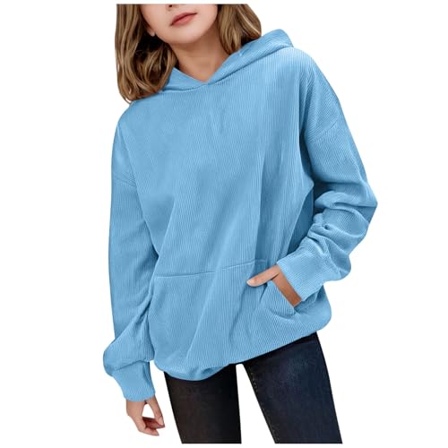 Girls Oversized Hooded Sweatshirt Long Sleeve Fashion Winter Cute Hoodies Sweater Casual Fall Pullover with Pocket