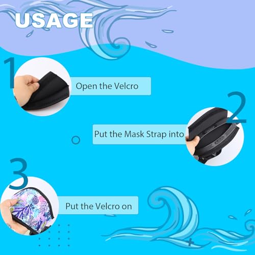 Seabbo Diving Mask Slap Straps Cover Neoprene Creative Retro Swimming Goggles Glasses Strap Head Band Parts Accessories