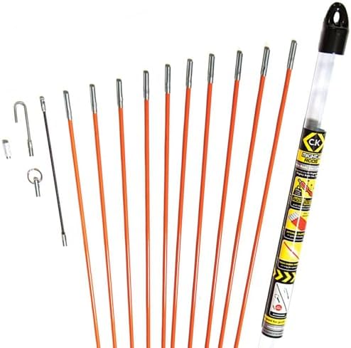 IRSCorp Fischband Kabelabzieher 15,2m - Flexible Kabelstange Für Elektroinstallation