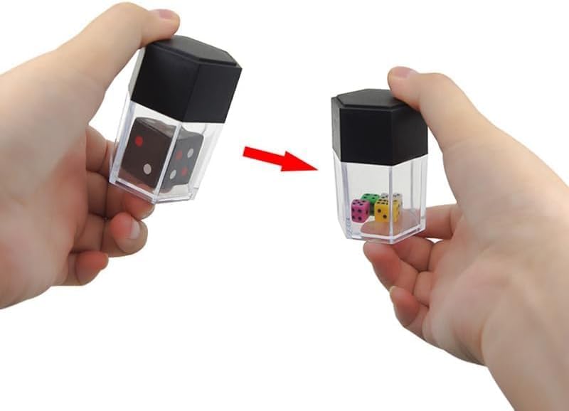 MOMOMAGE Dice Bomb Magic Tricks Explode Explosion Dice Magic Props for Magicians Close up Street Illusions Gimmicks Mentalism Novelty Funny Toy (Multicolor)