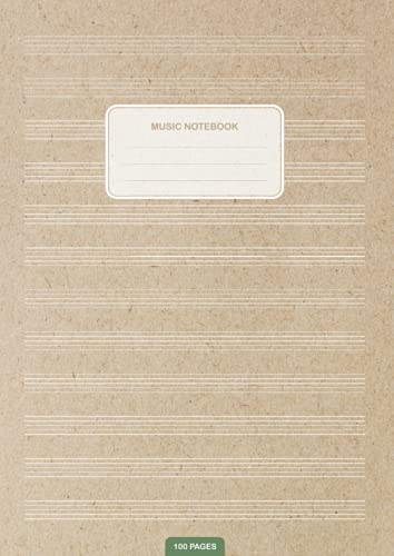 Music Notebook: Music Manuscript Notebook A4 | 100 Pages -