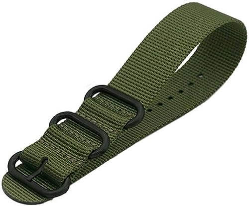 [MOD] ZULU NYLON STRAP ズールー ナイロン ストラップ 20mm幅 NATO タイプ ベルト ナトーベルト バンド 時計ベルト 腕時計ベルト 替えベルト 替えバンド カスタム オリーブグリーン メンズ レディース