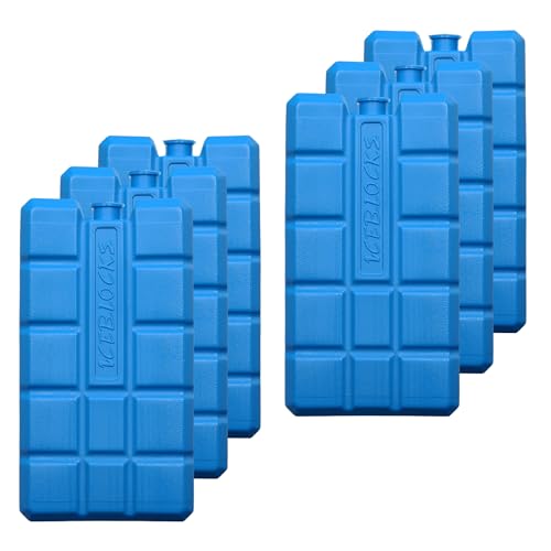 VonBueren 2-24 Kühlakkus für Kühltasche 12h Lange Kühlung | ca. 200 g je Kühlakku | ca. 8,1 x 15,2 x 2,2 cm | auch für Kühlbox (6)